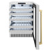 ZLINE Autograph 24 in. Dual Zone 44 Bottle Wine Cooler With Stainless Steel Glass Door And Champagne Bronze Handle RWDOZ - GS - 24 - CB - Farmhouse Kitchen and Bath