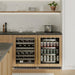 ZLINE Autograph 24 in. Dual Zone 44 Bottle Wine Cooler With Stainless Steel Glass Door And Champagne Bronze Handle RWDOZ - GS - 24 - CB - Farmhouse Kitchen and Bath