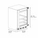 ZLINE Autograph Edition 24 in. Touchstone 151 Can Beverage Fridge With Panel Ready Glass Door And Champagne Bronze Handle RBSPOZ - 24 - CB - Farmhouse Kitchen and Bath