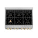 ZLINE Autograph Edition 36" Dual Fuel Range, Gold Accents, RAZ - 36 - G - Farmhouse Kitchen and Bath