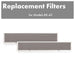 ZLINE Charcoal Filters (Set - 2) - 42" Under Cabinet Range Hoods, CF - RK - 42 - Farmhouse Kitchen and Bath