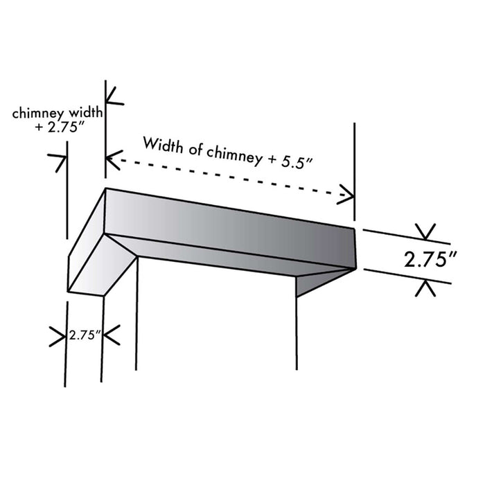 ZLINE Crown Molding #2 for Wall Range Hood, CM2 - 587/597/KE/KECOM - 30/KZ - Farmhouse Kitchen and Bath