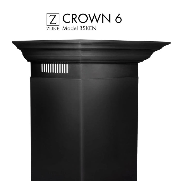 ZLINE Crown Molding Profile 6 Wall Mount RangeHood CM6 - BSKEN - Farmhouse Kitchen and Bath