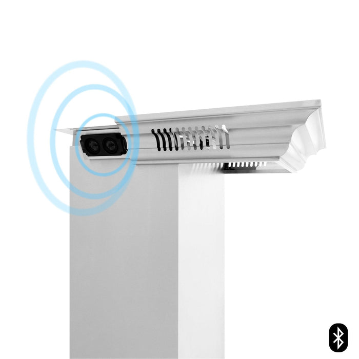 ZLINE Crown Molding With Built - In CrownSound® Bluetooth Speakers (CM6 - BT - KB) - Farmhouse Kitchen and Bath