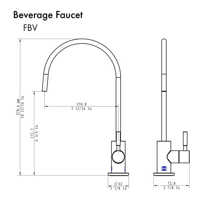 ZLINE Drink Faucet FBV - MB - Farmhouse Kitchen and Bath