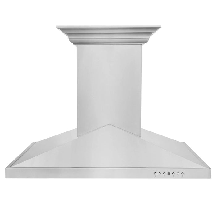 ZLINE Ducted Vent Island Mount Range Hood in Stainless Steel with Built - in ZLINE CrownSound Bluetooth Speakers GL1iCRN - BT - 36 - Farmhouse Kitchen and Bath