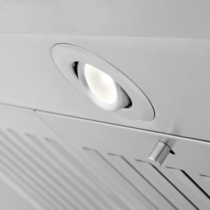 ZLINE Ducted Vent Island Mount Range Hood in Stainless Steel with Built - in ZLINE CrownSound Bluetooth Speakers GL1iCRN - BT - 36 - Farmhouse Kitchen and Bath