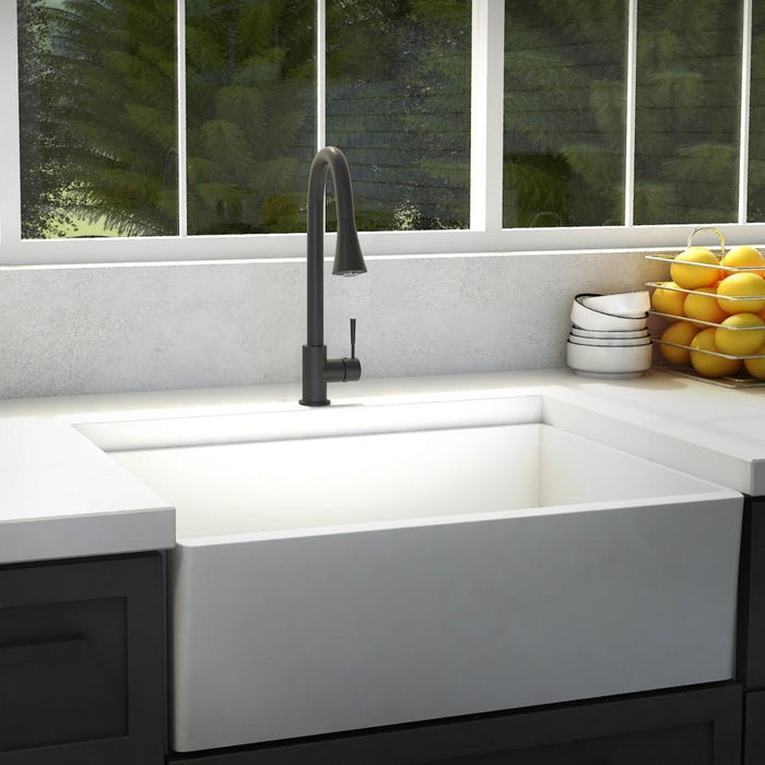 ZLINE Edison Kitchen Faucet, EDS - KF - MB - Farmhouse Kitchen and Bath