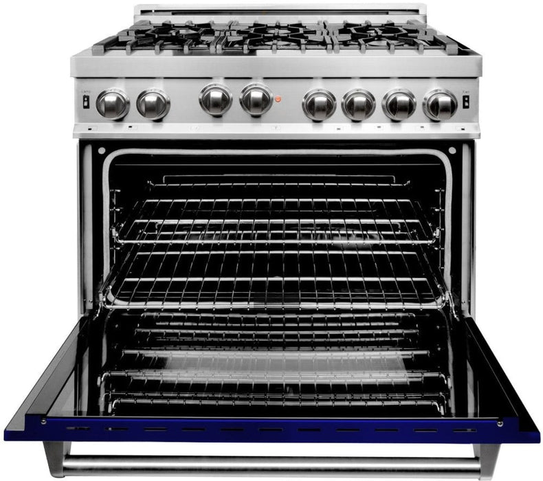 ZLINE 36" Bundle Range RA-BG-36 & Range Hood KB-36, 2KP-RABGRH3609K