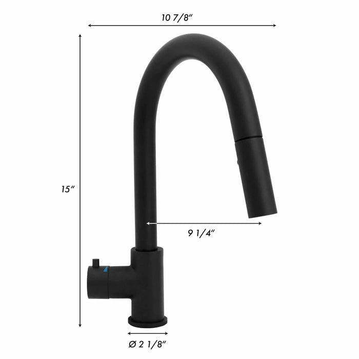 ZLINE Gemini Touchless Kitchen Faucet GEM - KFS - MB - Farmhouse Kitchen and Bath