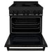 ZLINE Induction Range with a 4 Element Stove and Electric Oven in Black Stainless Steel RAIND - BS - 30 - Farmhouse Kitchen and Bath