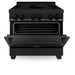 ZLINE Induction Range with a 4 Element Stove and Electric Oven in Black Stainless Steel RAIND - BS - 36 - Farmhouse Kitchen and Bath