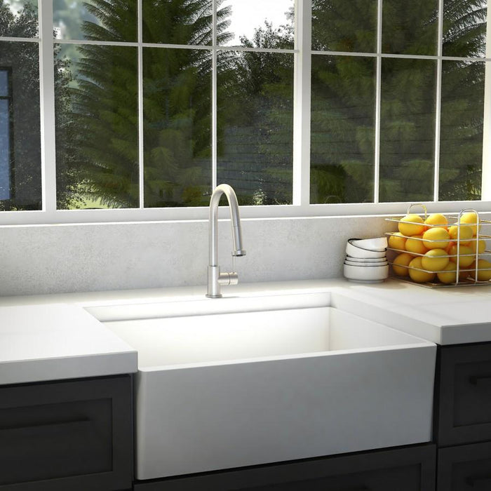 ZLINE Monet Kitchen Faucet, MON - KF - BN - Farmhouse Kitchen and Bath