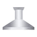 ZLINE Professional Convertible Vent Wall Mount Range Hood in Stainless Steel with Crown Molding 667CRN - 42 - Farmhouse Kitchen and Bath
