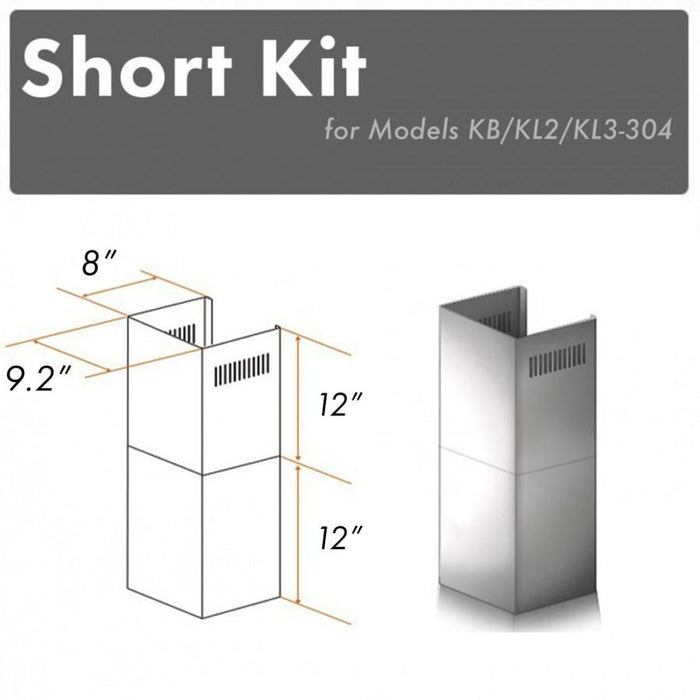ZLINE Short Kit for 8' Ceilings, SK - KB/KL2/KL3 - 304 - Farmhouse Kitchen and Bath