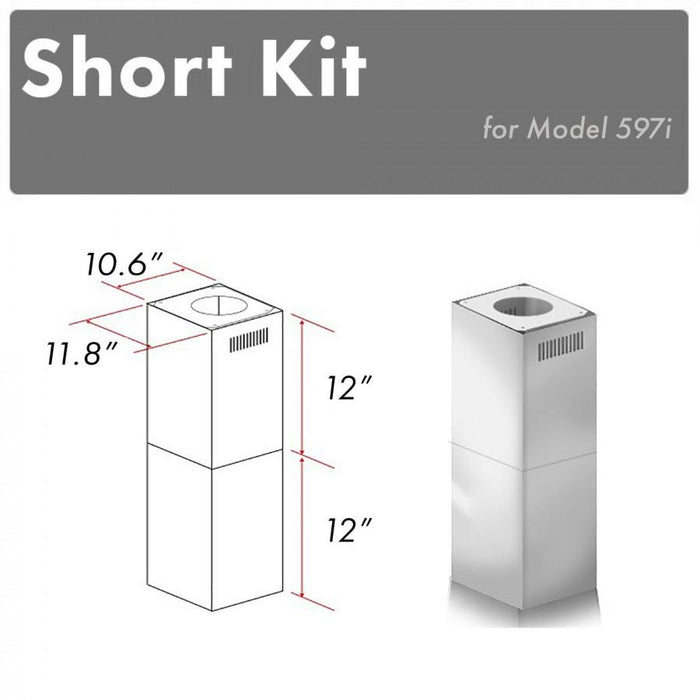 ZLINE Short Kit for Ceilings Under 8' ISLAND, SK - 597i - Farmhouse Kitchen and Bath