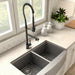 ZLINE Van Gogh Kitchen Faucet in Electric Matte Black, VNG - KF - MB - Farmhouse Kitchen and Bath