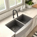 ZLINE Voltaire Kitchen Faucet, Electric Matte Black, VLT - KF - MB - Farmhouse Kitchen and Bath