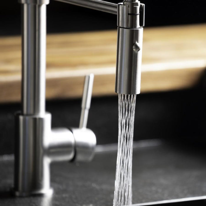 ZLINE Voltaire Kitchen Faucet, Electric Matte Black, VLT - KF - MB - Farmhouse Kitchen and Bath